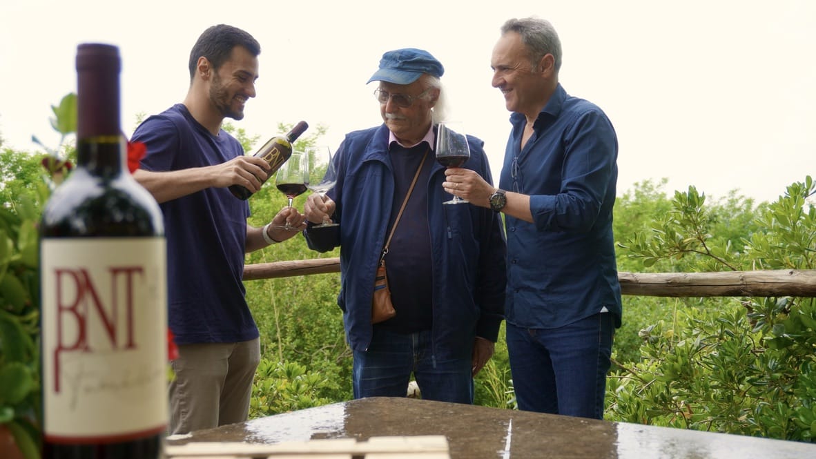 Tre generazioni della famiglia Banti a Podere il Pino